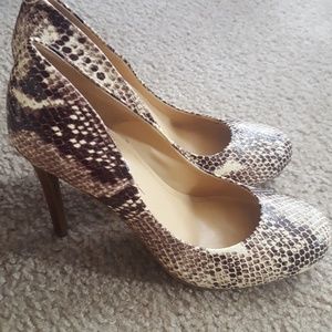 Jessica Simpson snakeskin heels